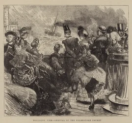 Boulogne Pier, Aankomst van de Folkestone Packet